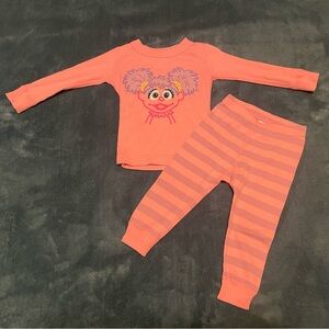 Sesame Street Abby Caddabby Pajama Set by Hanna Andersson, size 2T